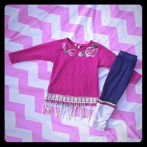 Baby Sara Sweater & Leggings Outfit 4t